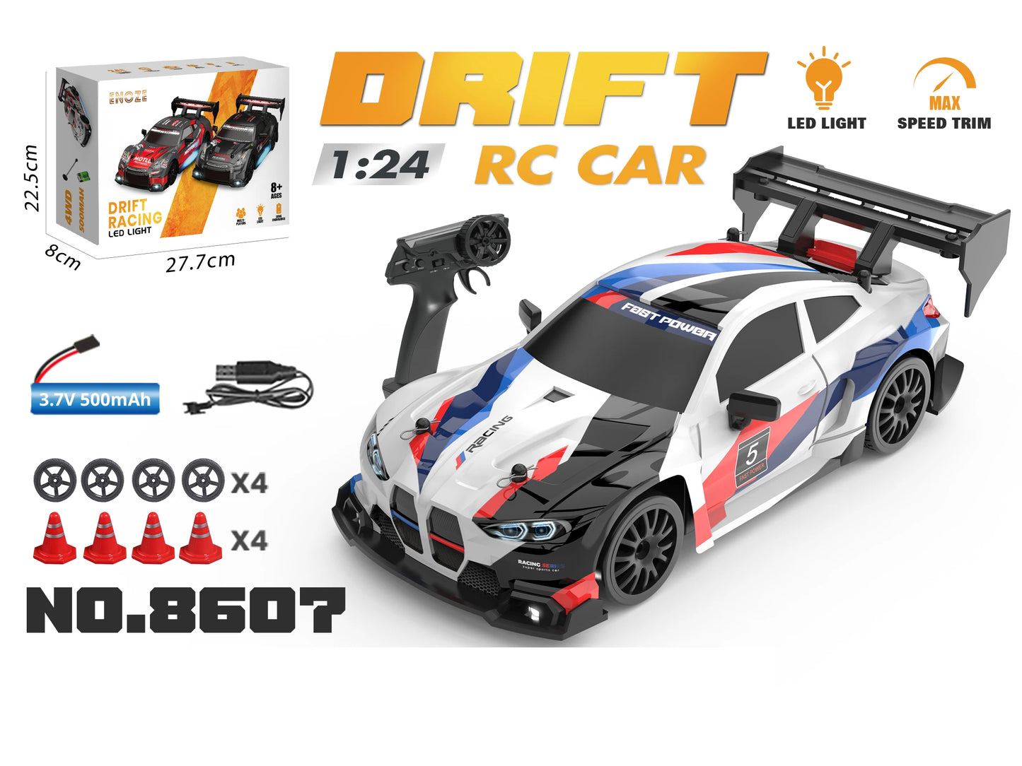 1:24 High-Speed RC Drift Car