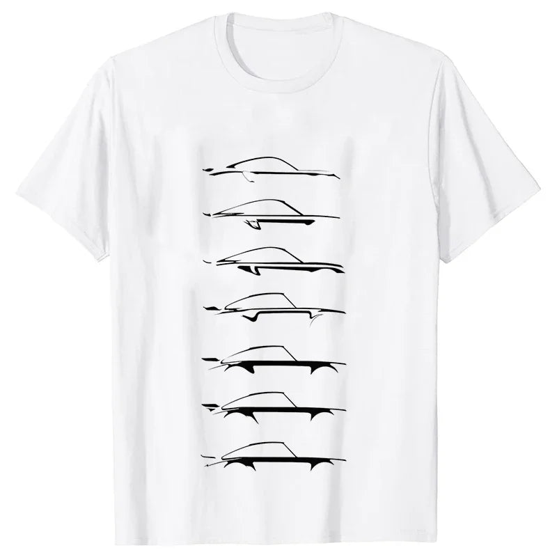 Camiseta masculina de automobilismo