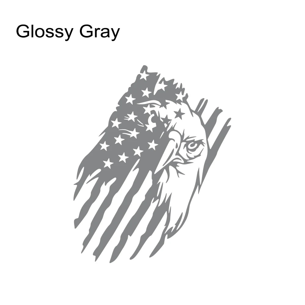 USA Flag Eagle Sticker for Car 