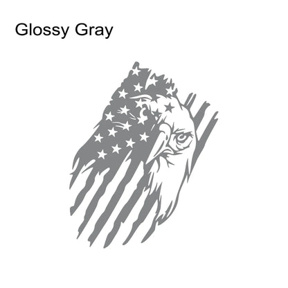 USA Flag Eagle Sticker for Car 
