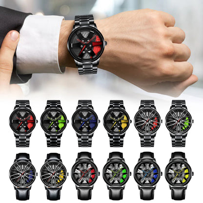Car Wheel Watch for Men