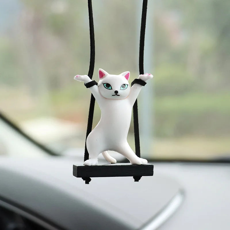Cat Car Rearview Mirror Pendant 