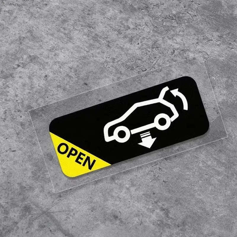 Car Trunk Auto Opening Sticker