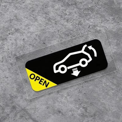Car Trunk Auto Opening Sticker