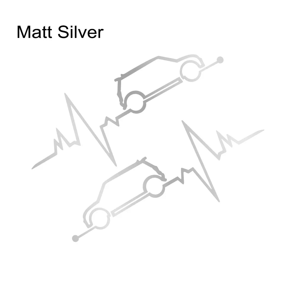 Car Window Heartbeat Sticker