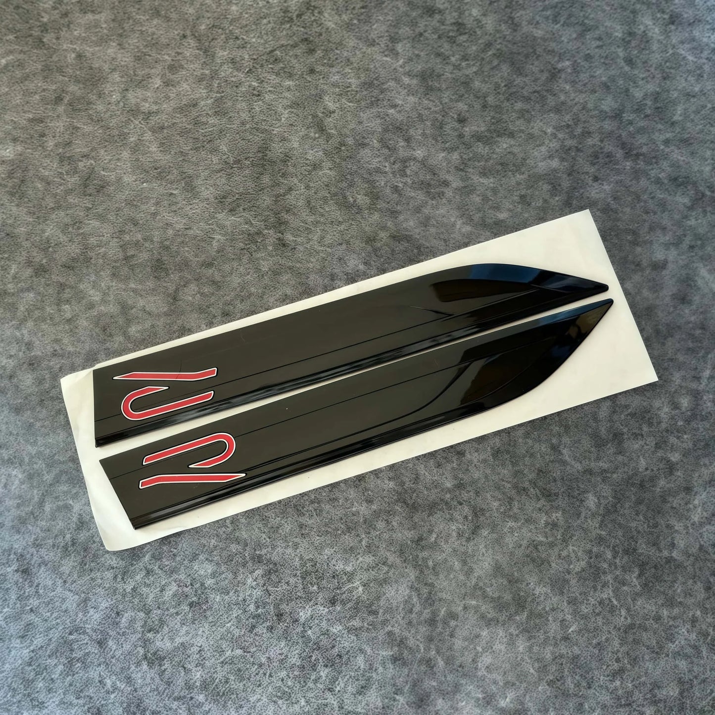2Pcs R Line Car Stickers