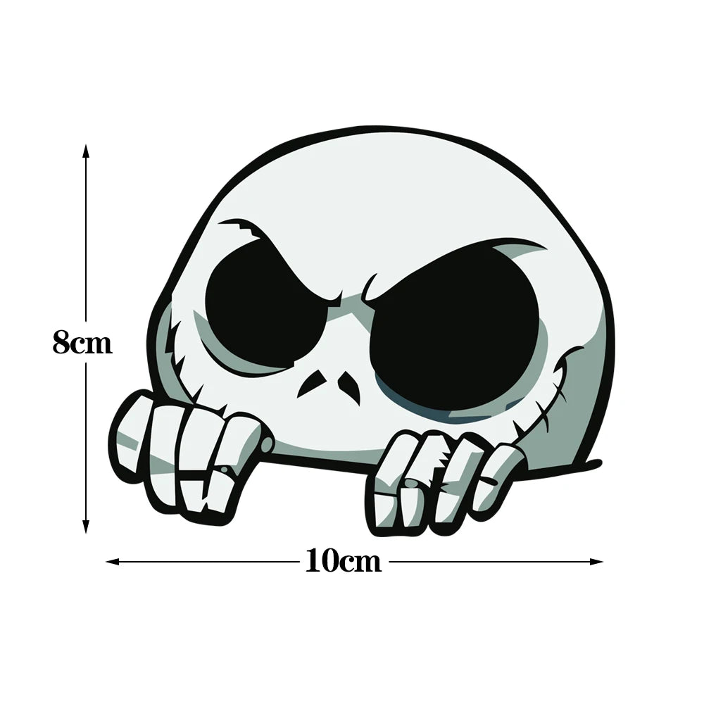 Skull Car Door Sticker 