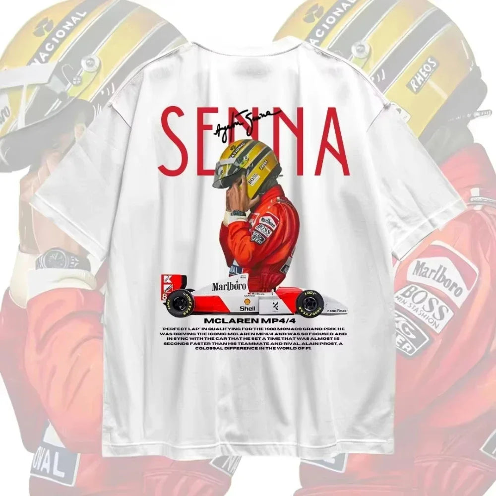 Áo thun họa tiết Senna Formula 1