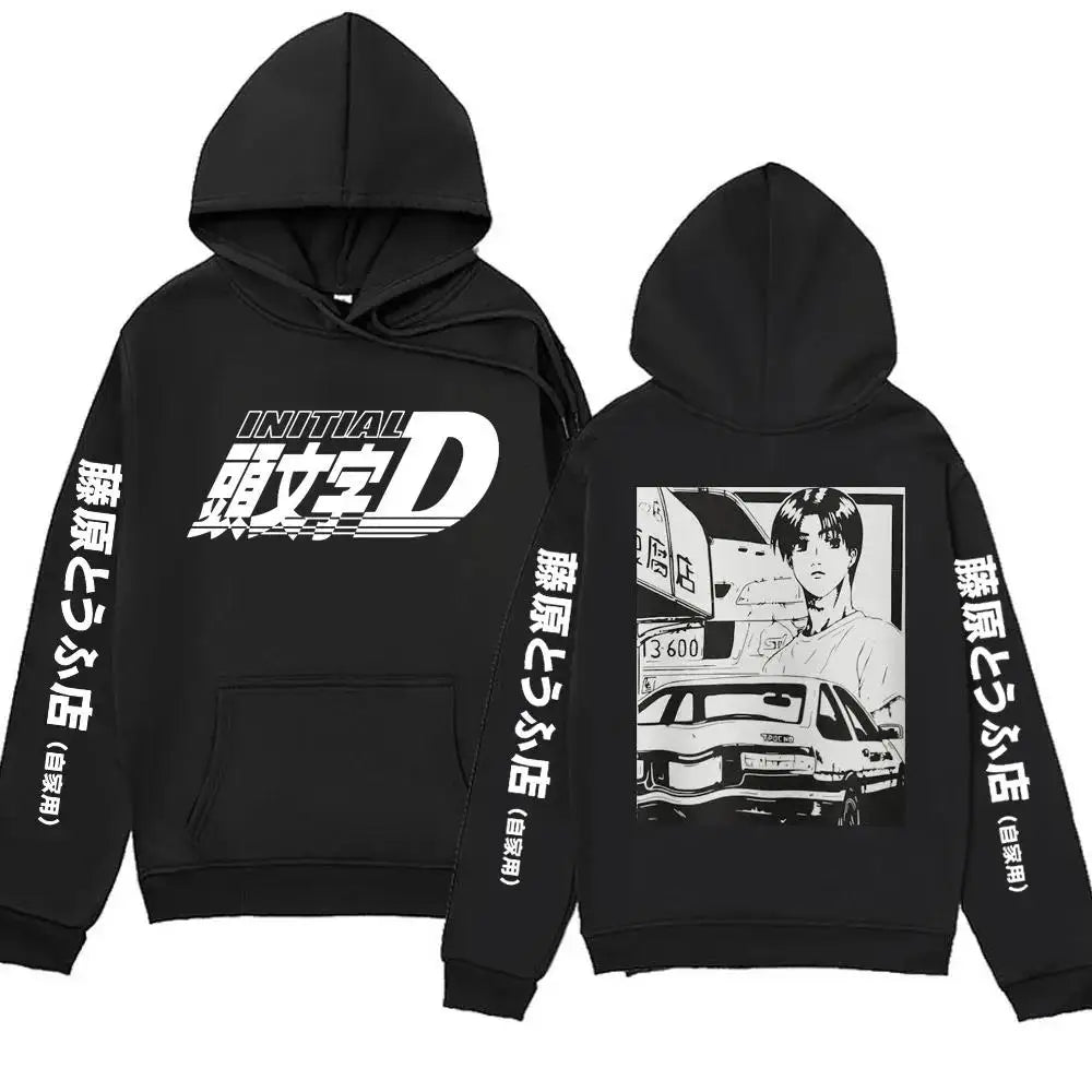 Winter Anime Initial Hoodie