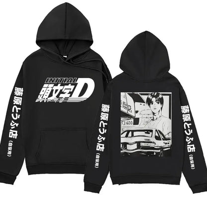 Winter Anime Initial Hoodie
