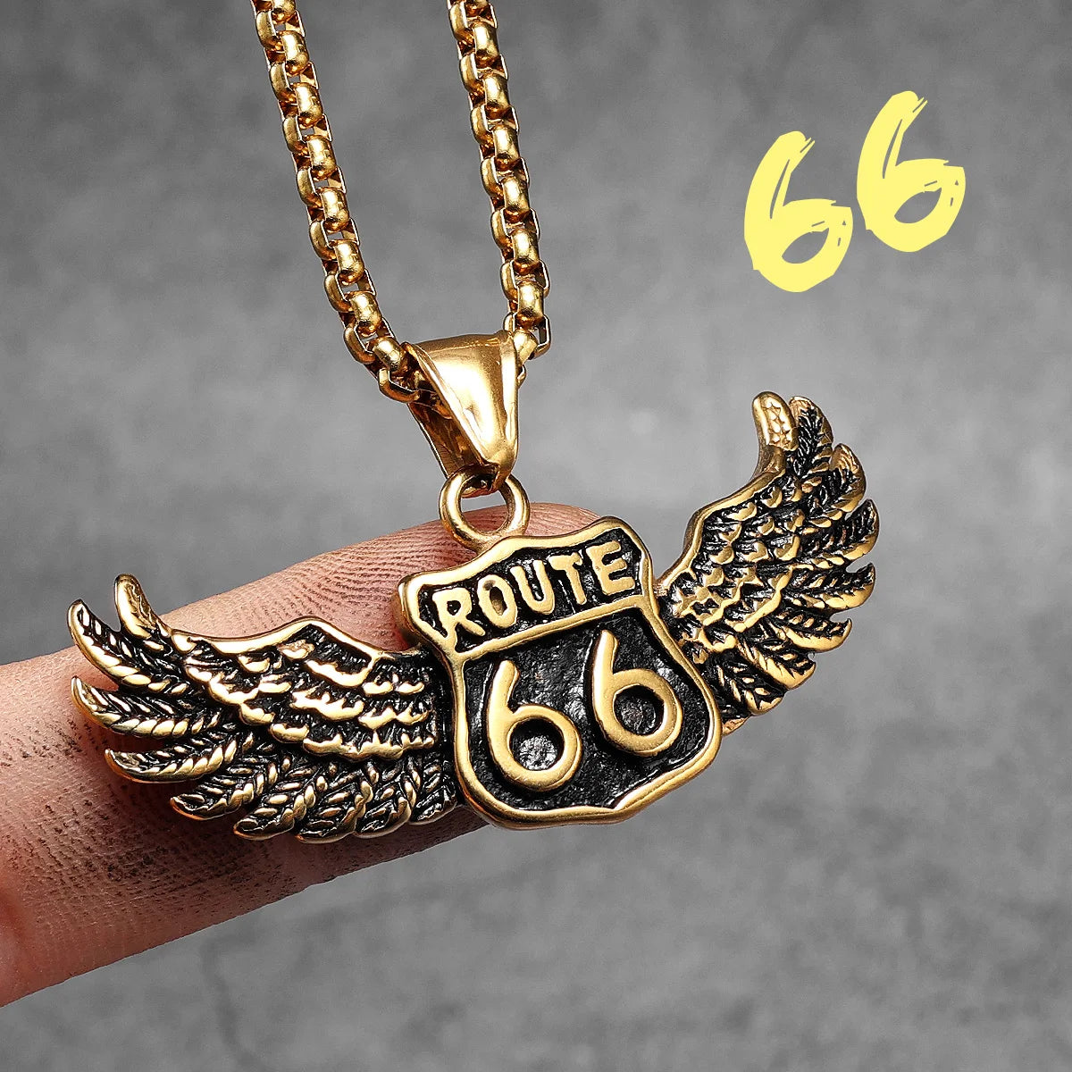 Dây chuyền nam Route 66 Wings