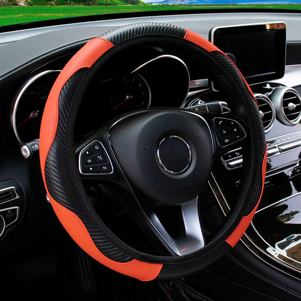 PU Leather Car Steering Wheel Cover Inner Ring 