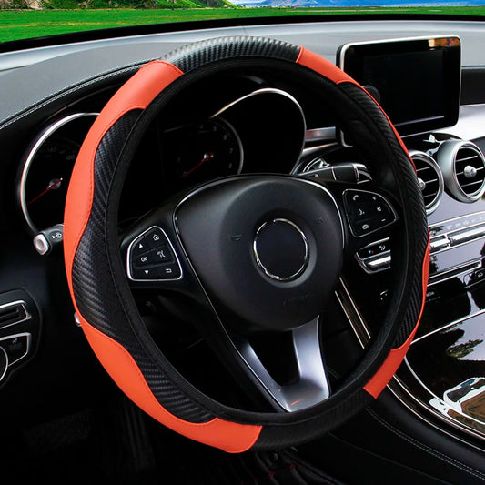 PU Leather Car Steering Wheel Cover Inner Ring 