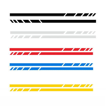 2PCS Stripes Sticker Rearview Mirror 