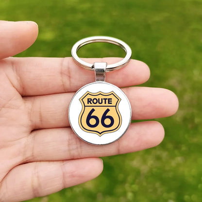 Chaveiro com sinal da Rota 66