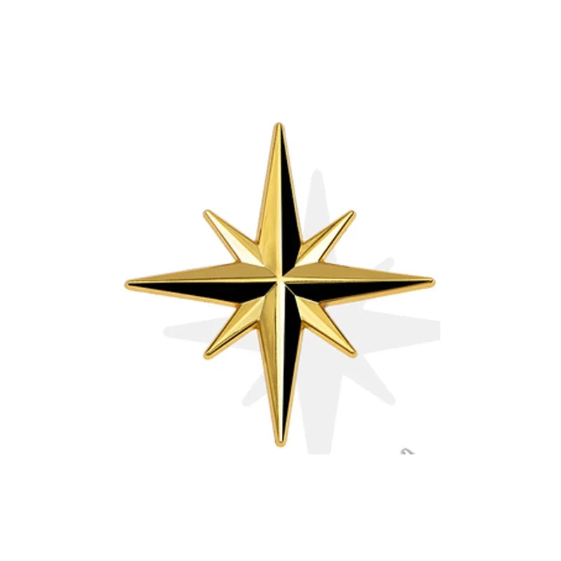 3D Metal Star Sticker 
