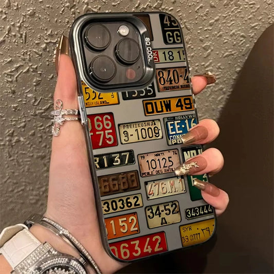 Vintage -Nummernschild iPhone Hülle