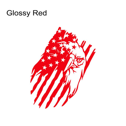 USA Flag Eagle Sticker for Car 