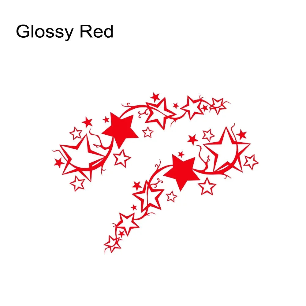 2Pcs Bright Star Car Side Stickers