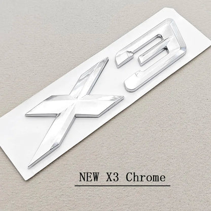 X3 X5 X6 Badge Sticker 