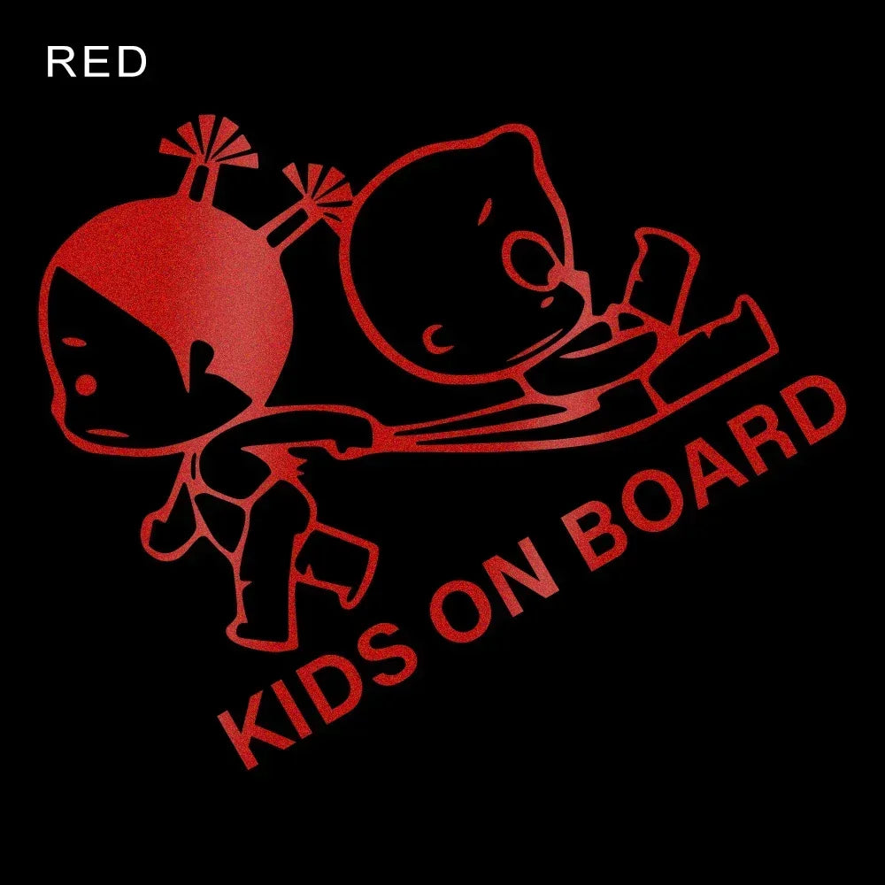 Adesivo per auto "Bambini a bordo".