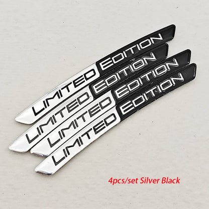 4pcs Aluminium LIMITED EDITION Wheel Stickers