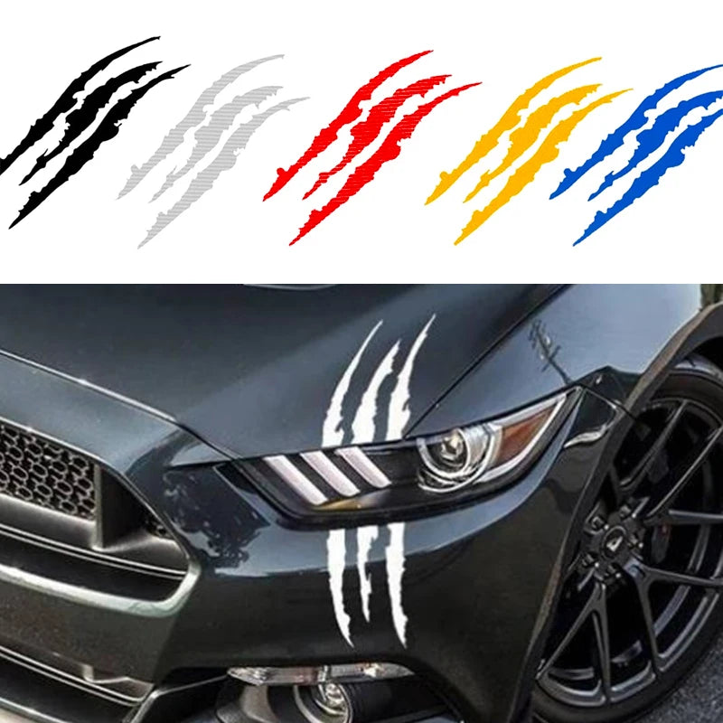 Claw Scratch Car Decal Stickers