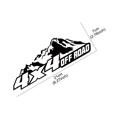 4x4 Off Road Mountain Decal