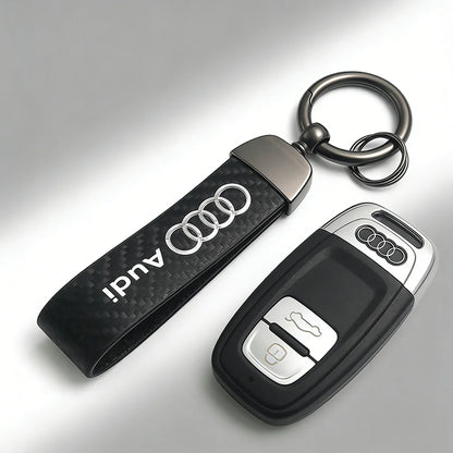 A. Car Carbon Fiber Keychain