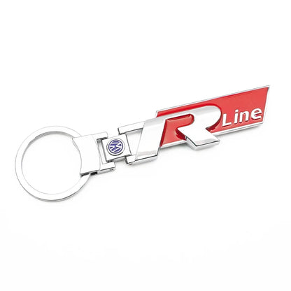 R Line Metal Keychain 