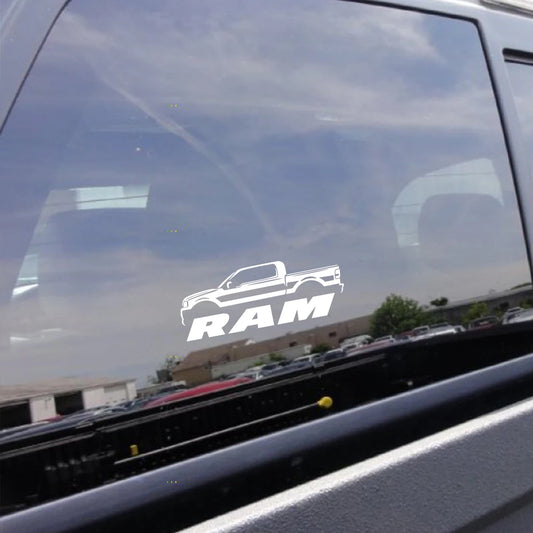 Adesivo laterale per finestrino auto RAM