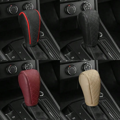Luxury Leather Gear Shift Knob Cover