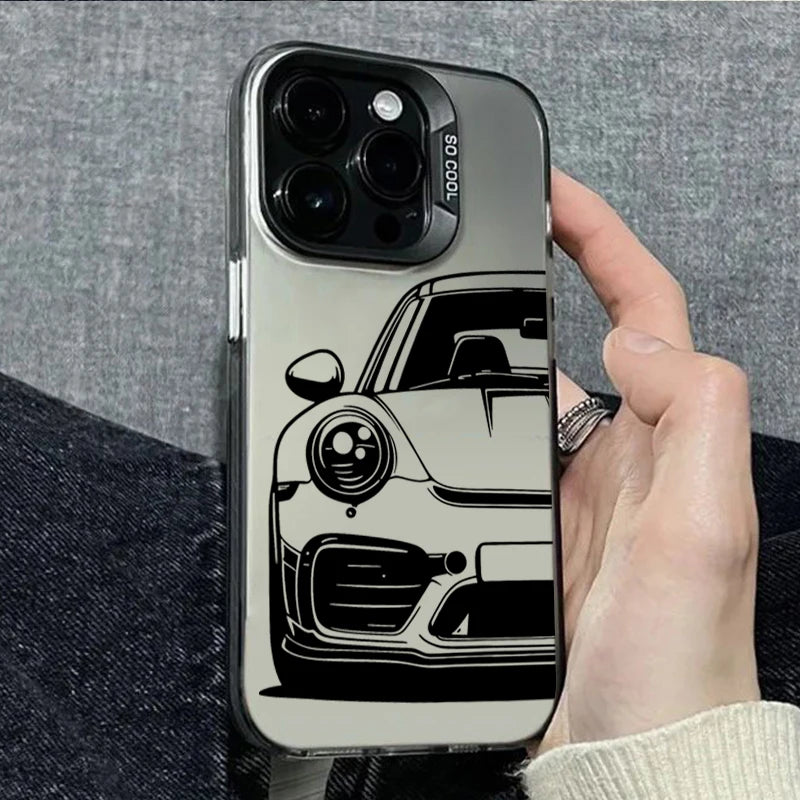 iPhone-Hülle mit Sportwagen-Print