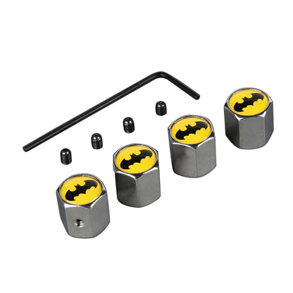 Batman 4Pcs Car Valve Stem Caps