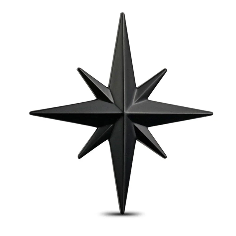 3D Metal Star Sticker 