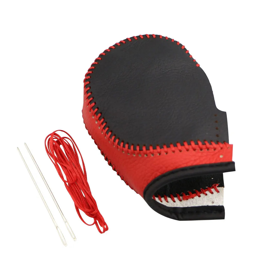 Leather Car Gear Shift Knob Cover 