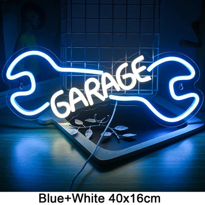 Garage Neon Sign LED Light 