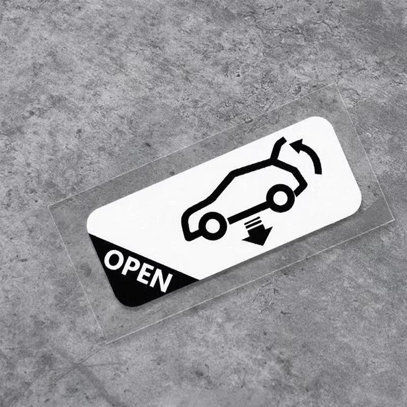 Car Trunk Auto Opening Sticker