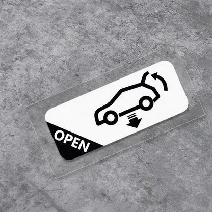 Car Trunk Auto Opening Sticker