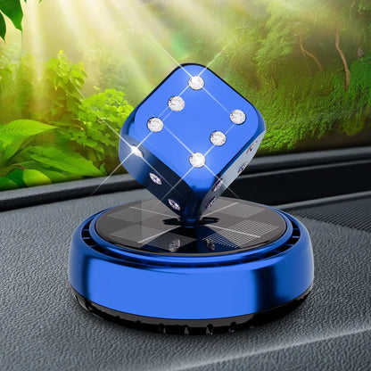 Solar-Powered Rotating Dice Air Freshener