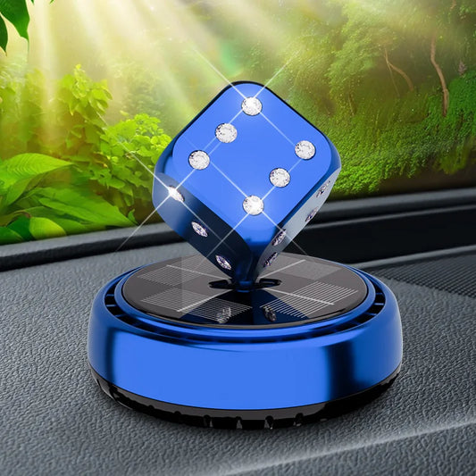 Solar-Powered Rotating Dice Air Freshener