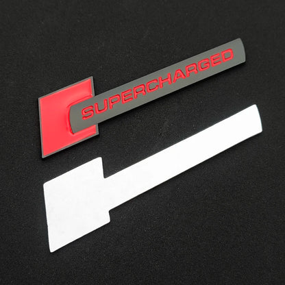 3D Metal Supercharged Trunk Emblem
