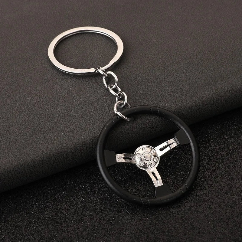 Car Steering Wheel Keychain 