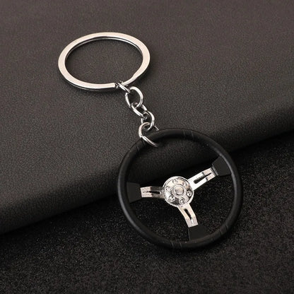 Car Steering Wheel Keychain 