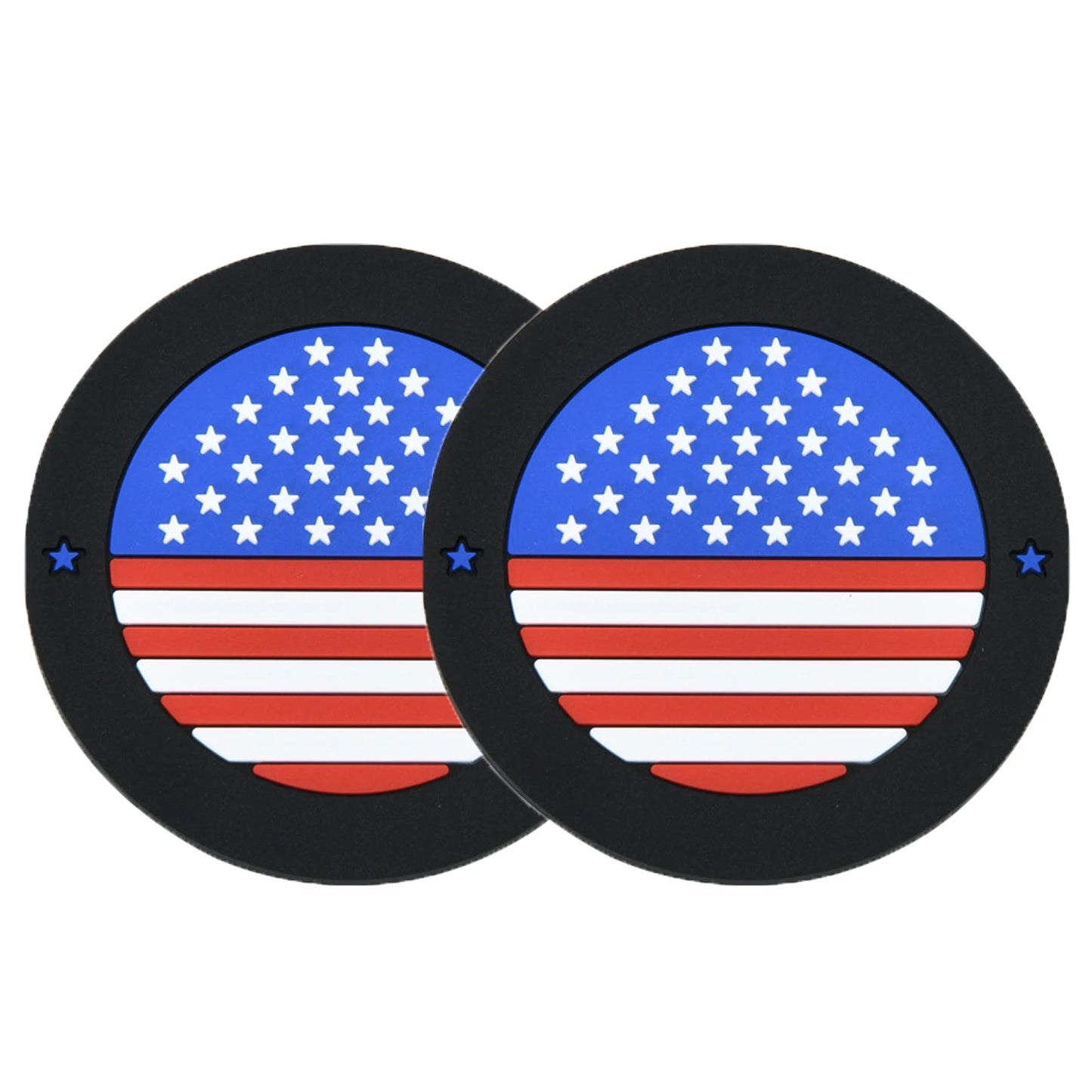 American Flag Cup Holder Coasters