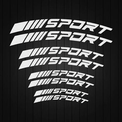 Reflektierender Aufkleber „Sport Curve“. 