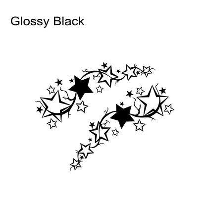 2Pcs Bright Star Car Side Stickers