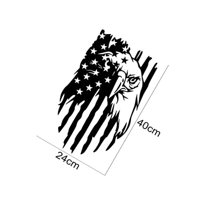 USA Flag Eagle Sticker for Car 
