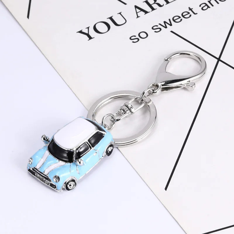Mini Metal Car Alloy Keychain 