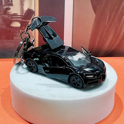Sports Car Cartoon Keychain